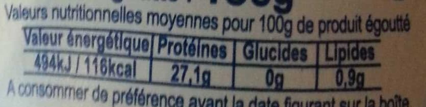 Saupiquet Le Thon entier au Naturel packshot