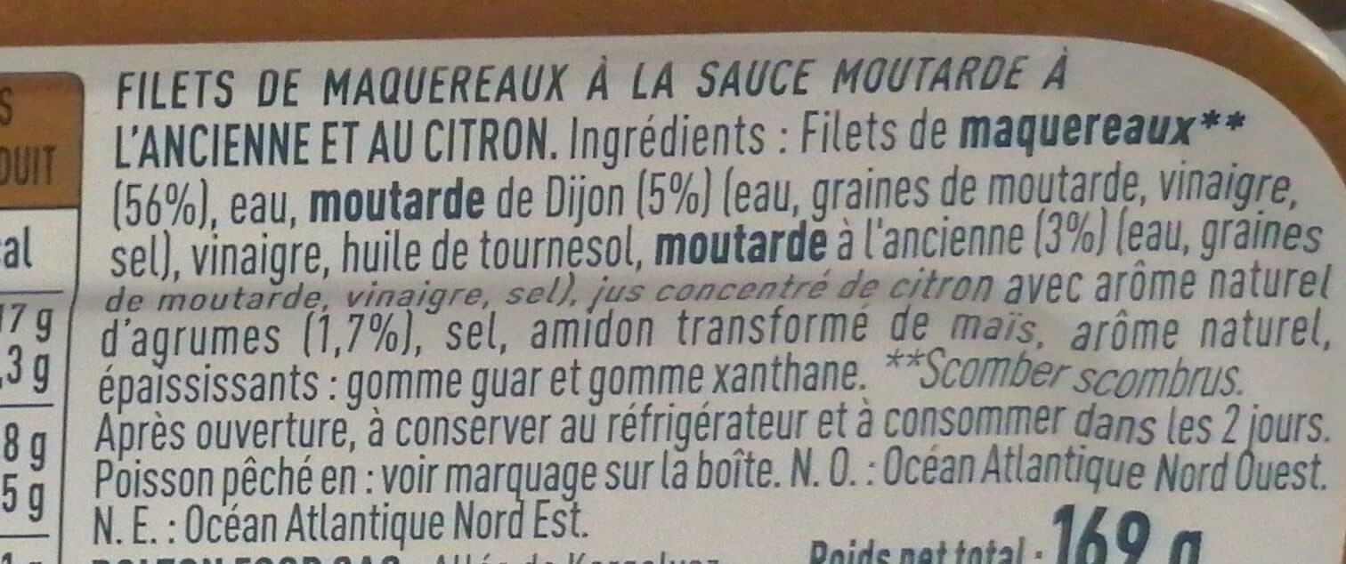 Saupiquet Filets de Maquereaux (Moutarde à l'ancienne et au citron) packshot