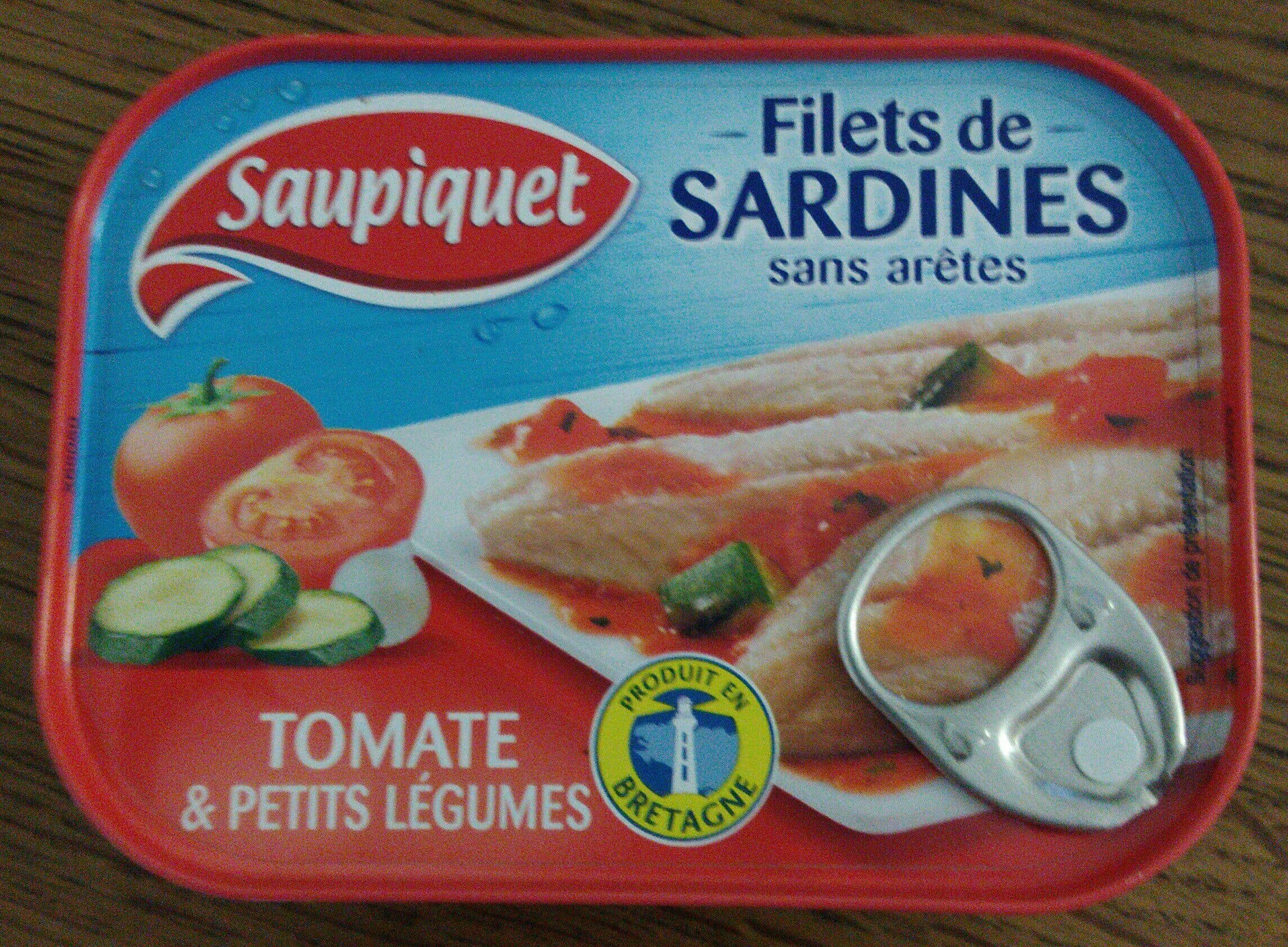 Saupiquet Filets de Sardines à la Tomate et ses petits légumes packshot