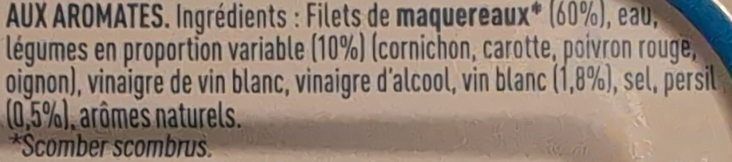 SAUPIQUET Filets de Maquereaux au Vin Blanc packshot