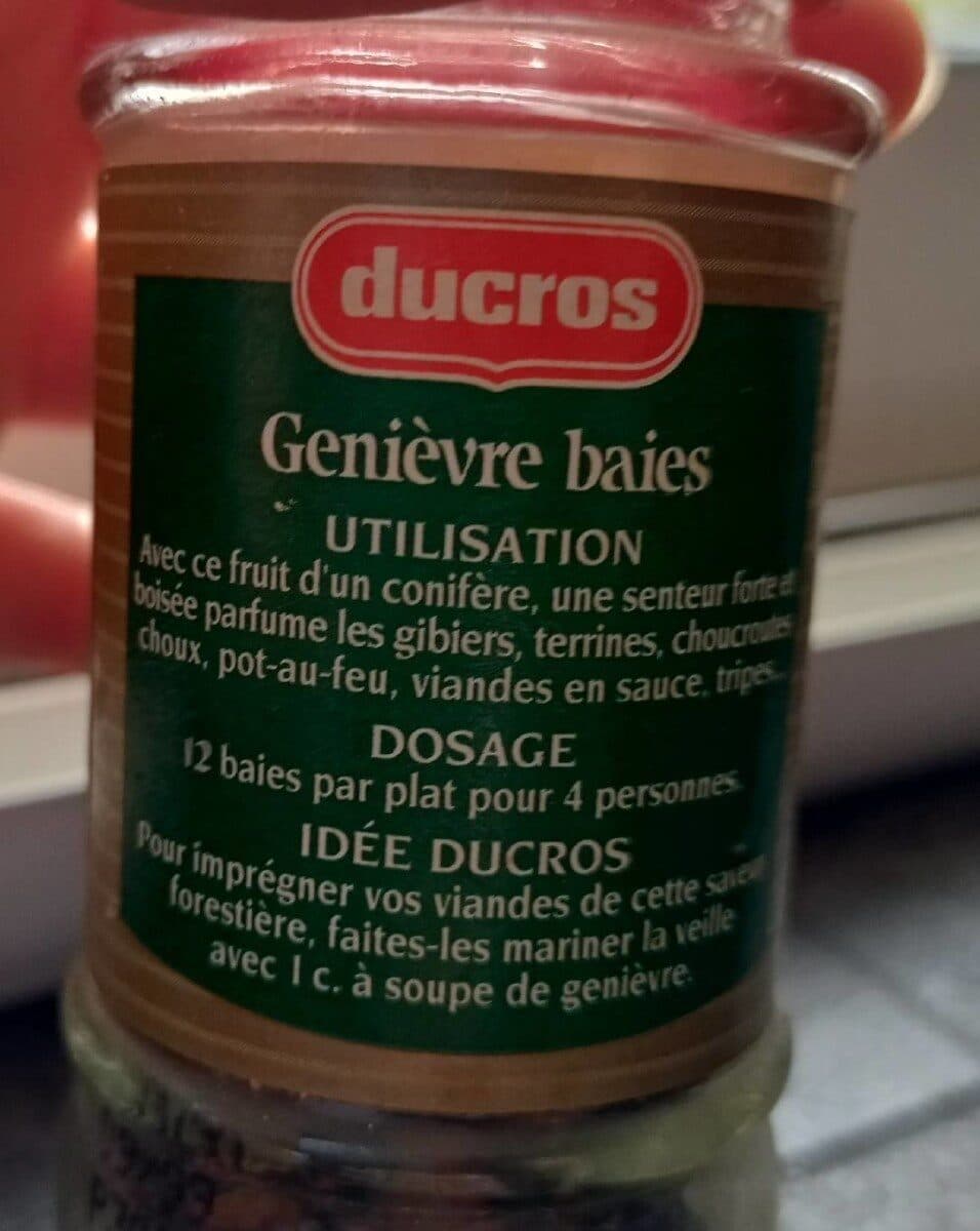 Ducros Genièvre baies packshot