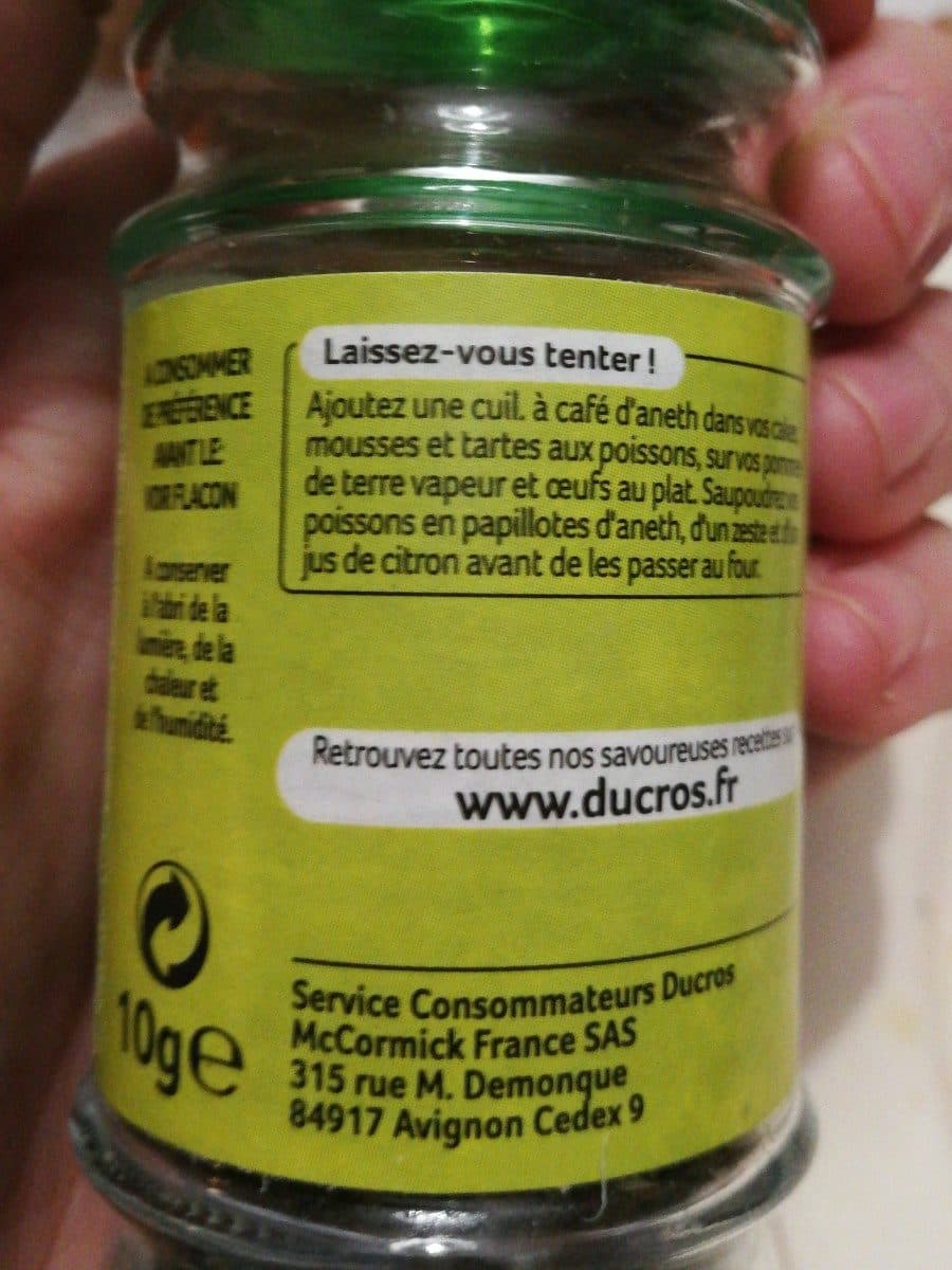 Ducros Dill packshot