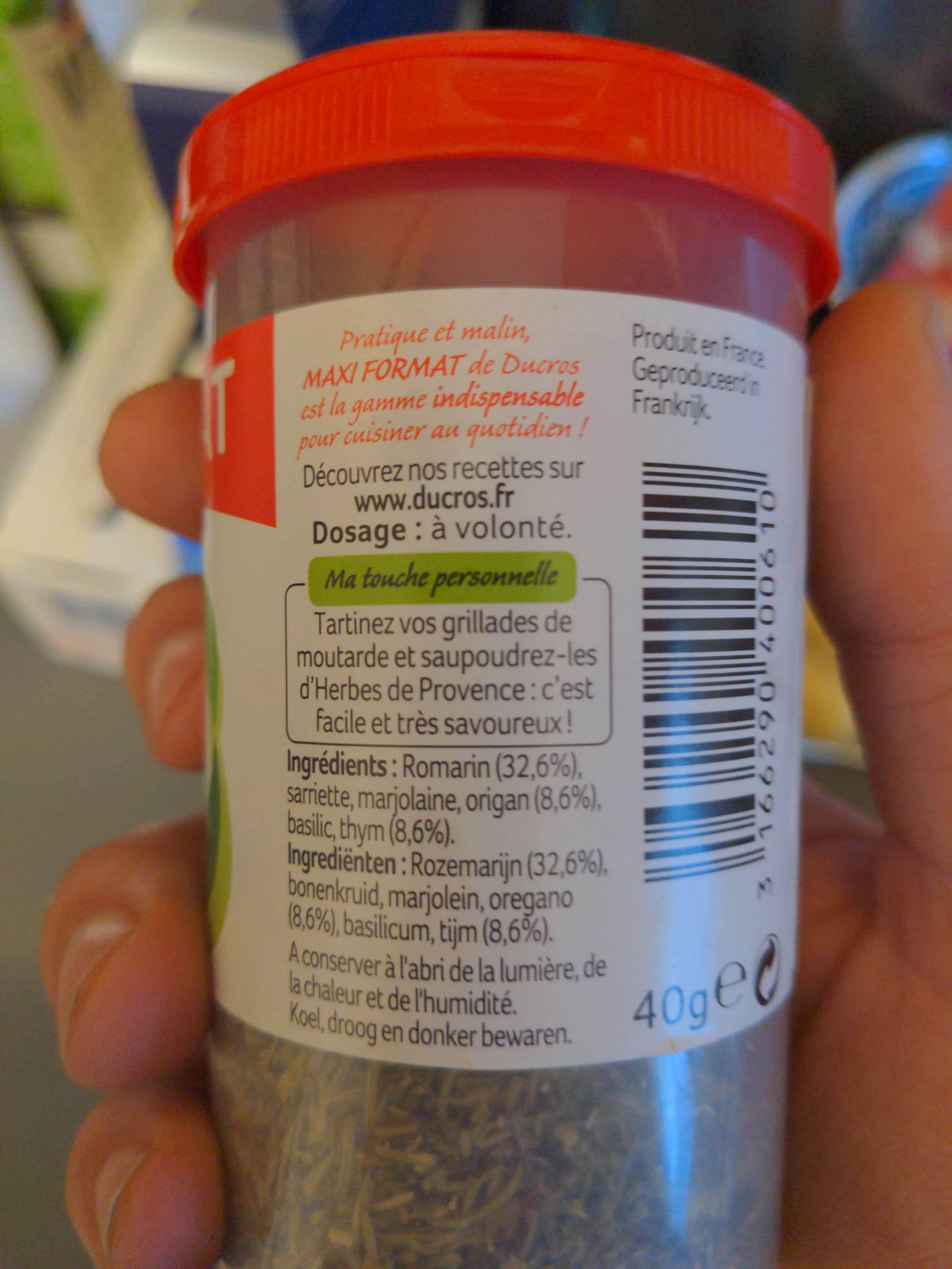 Ducros Herbes de Provence packshot