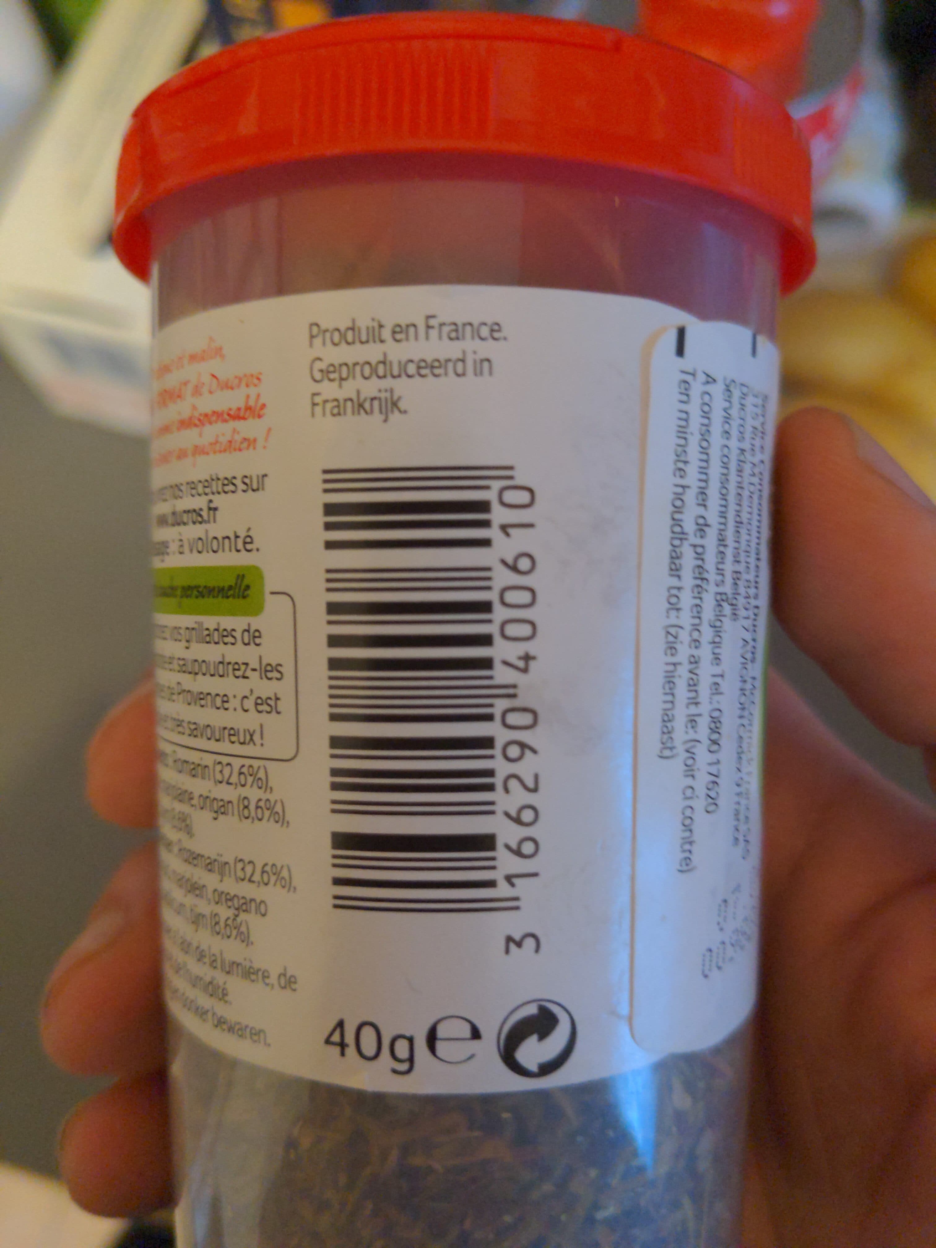 Ducros Herbes de Provence packshot