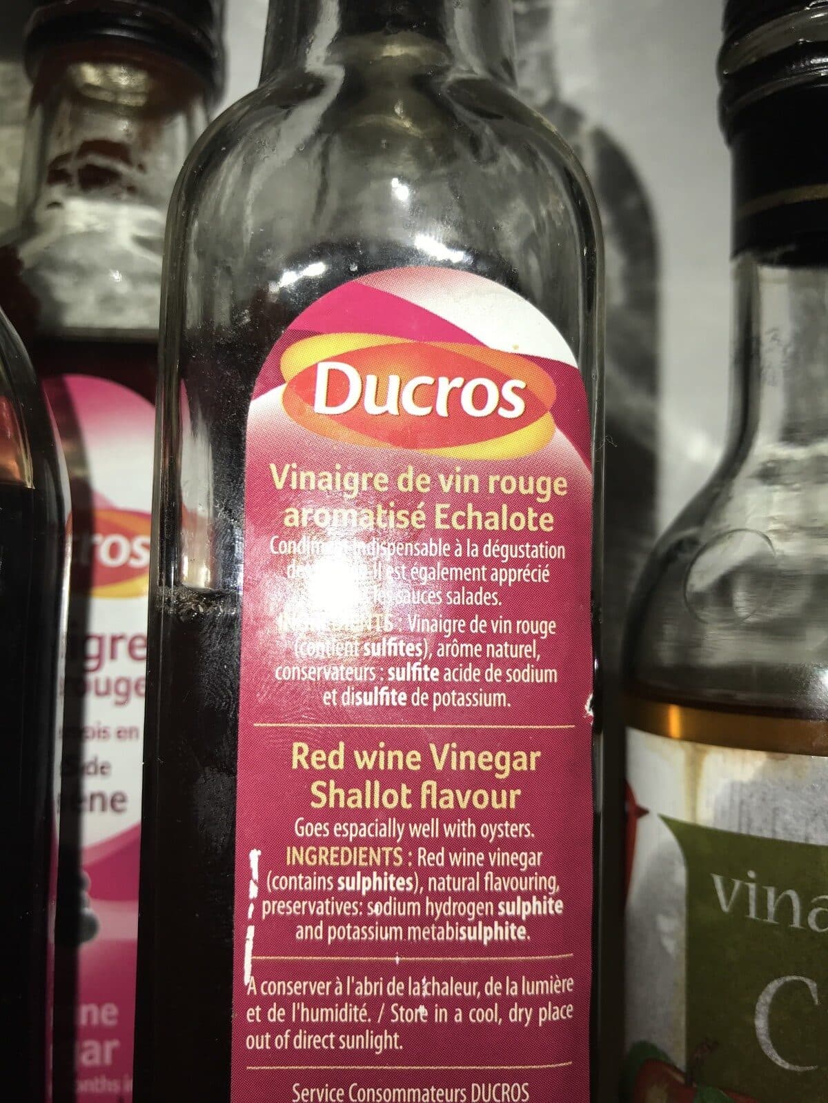 Ducros Vinaigre de vin rouge packshot