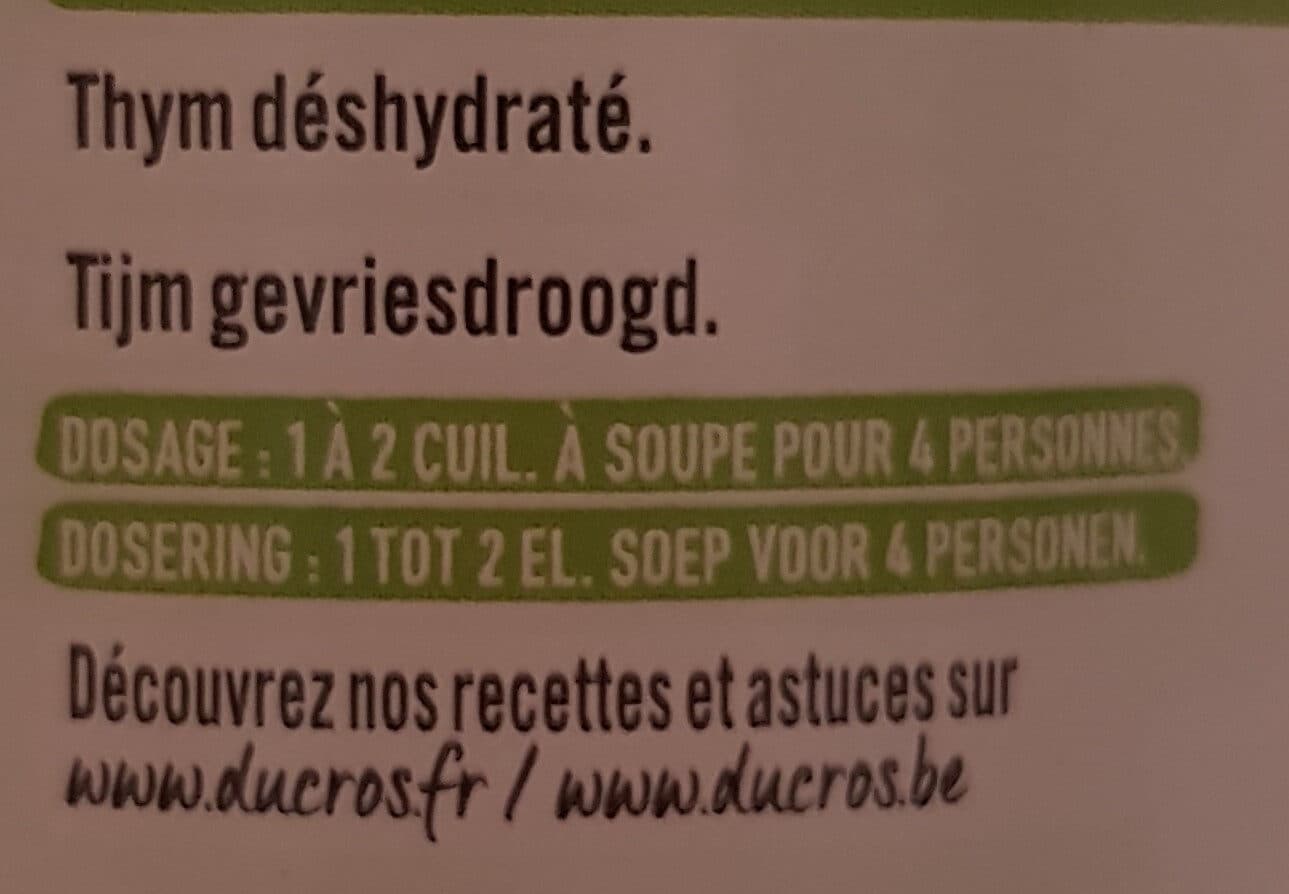 Ducros Thym packshot