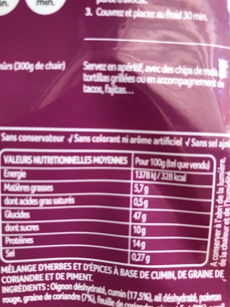 Ducros Melange pour guacamole packshot