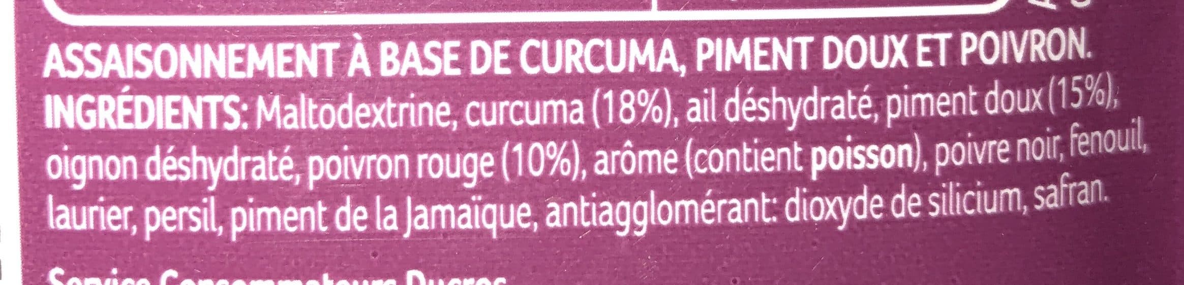Ducros Assaisonnement à base de curcuma piment doux et poivron packshot