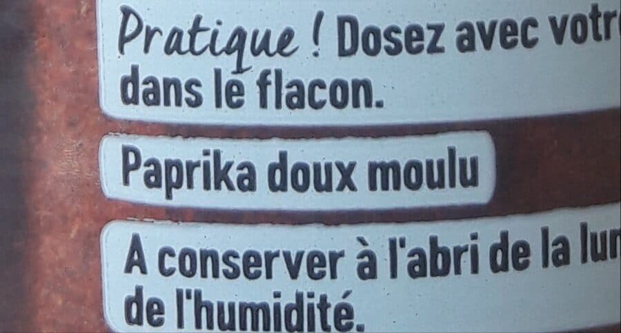 Ducros Paprika doux packshot