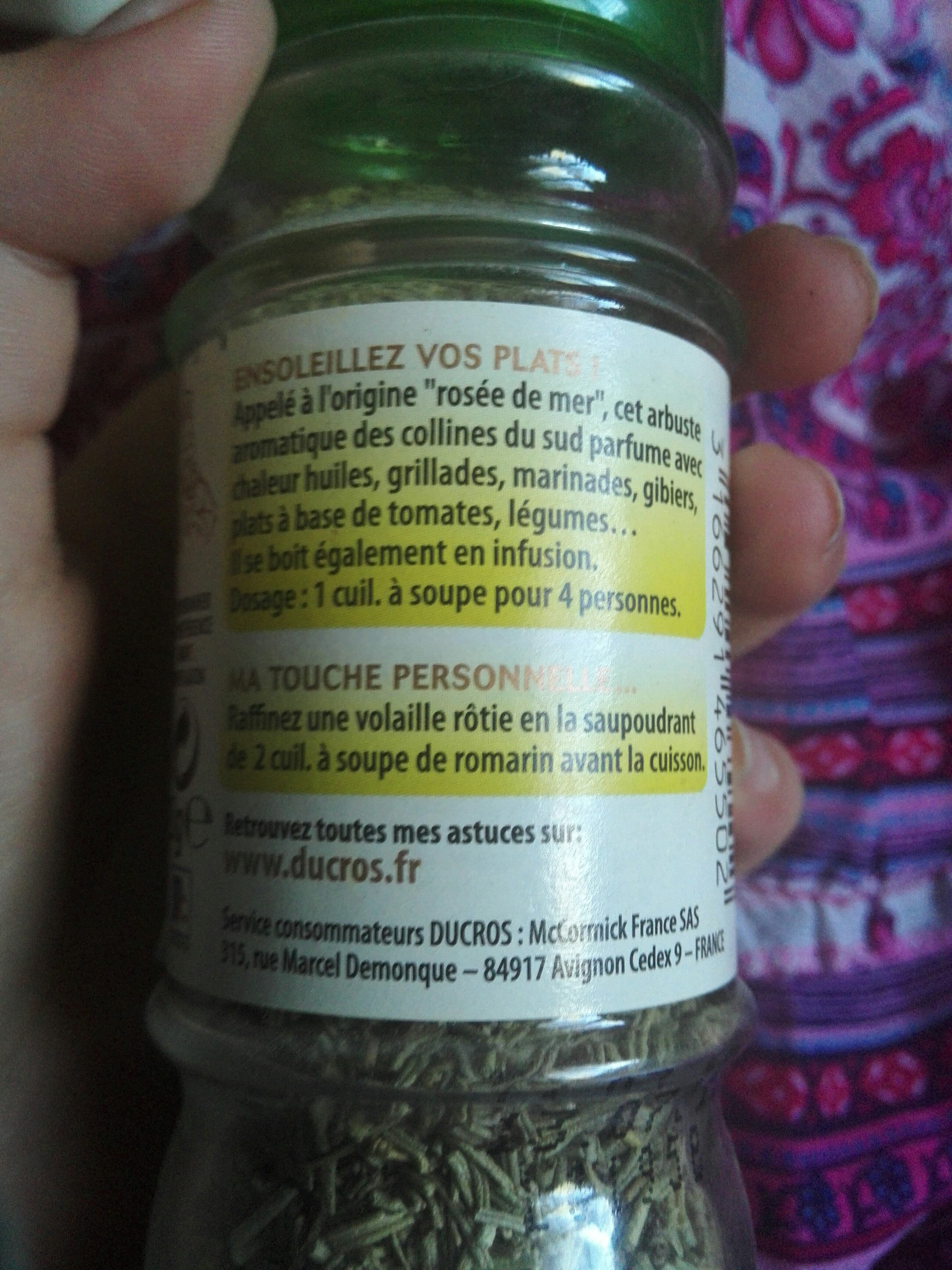 Ducros Romarin packshot