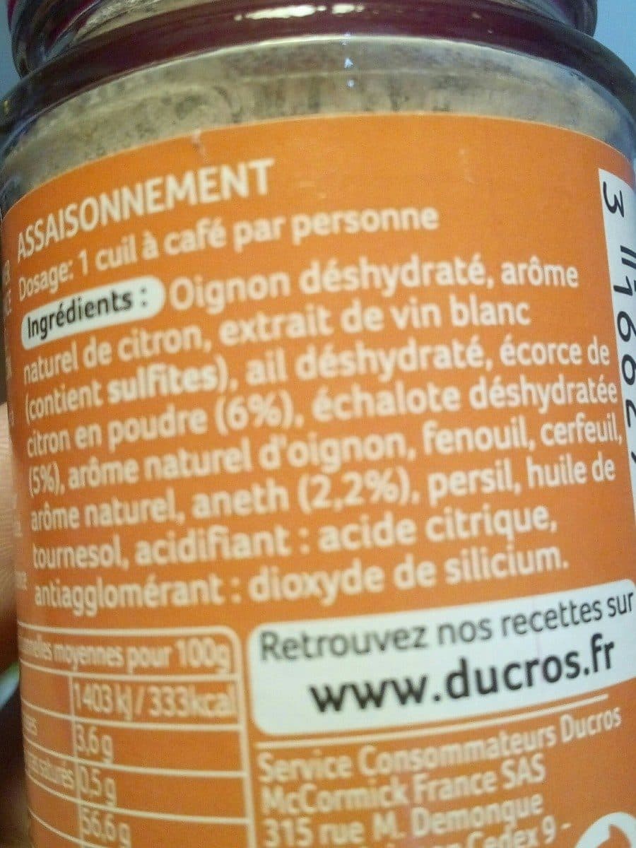 Ducros Mélange Malin Poisson packshot