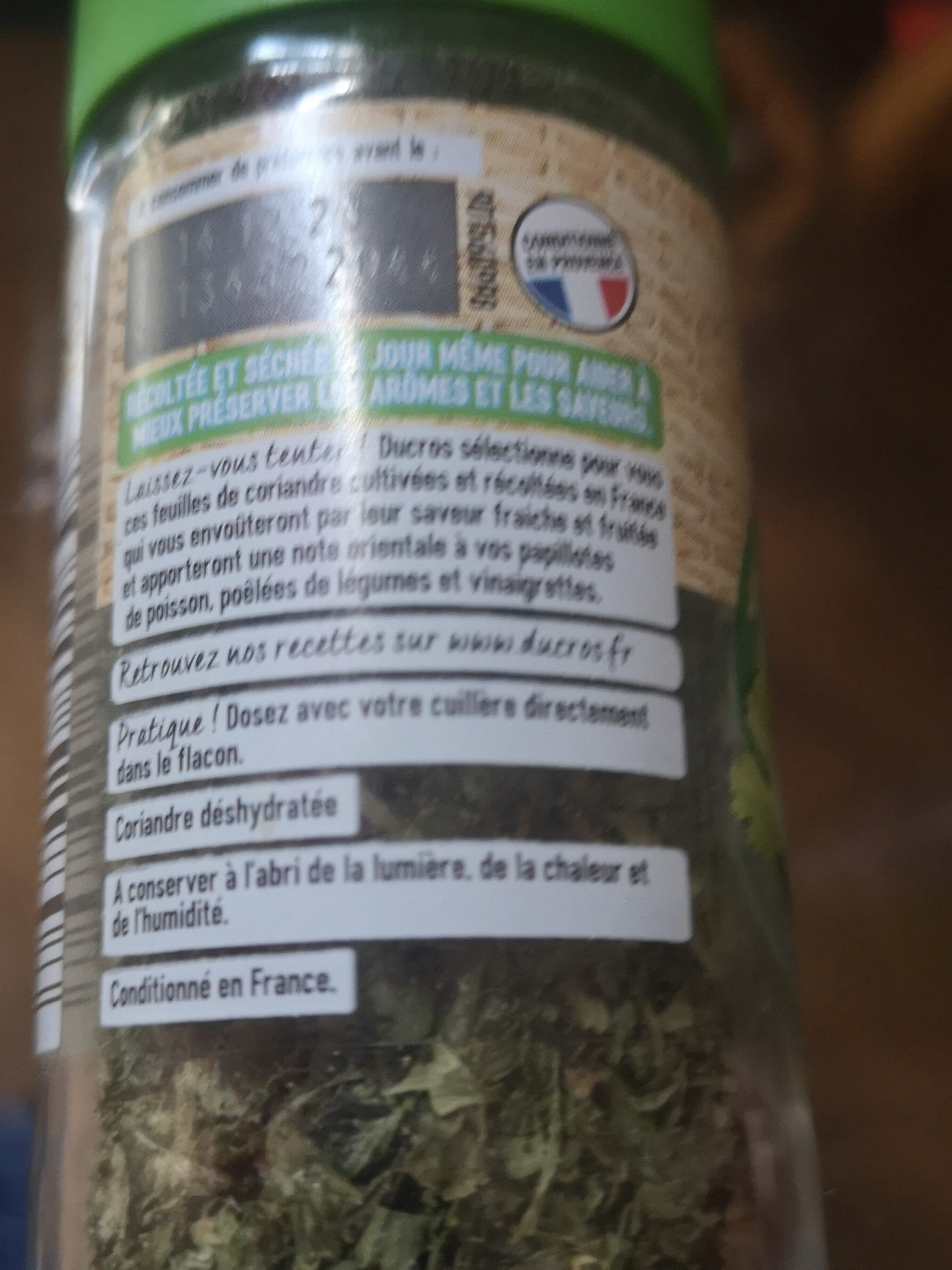 Ducros Coriandre de France packshot