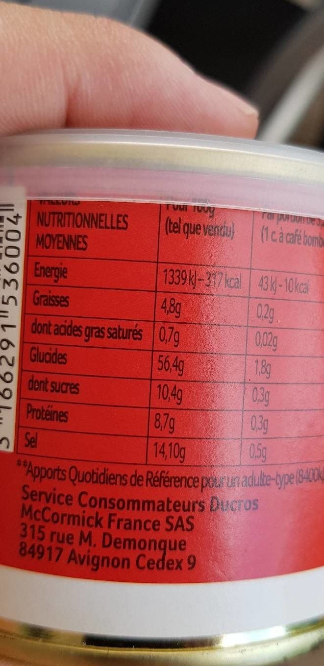 Ducros Fond de Veau Boite 90 g packshot
