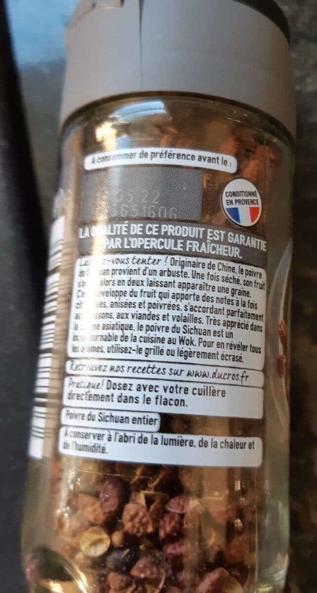 Ducros Flacon Duc Poivre Sichuan Ducros packshot