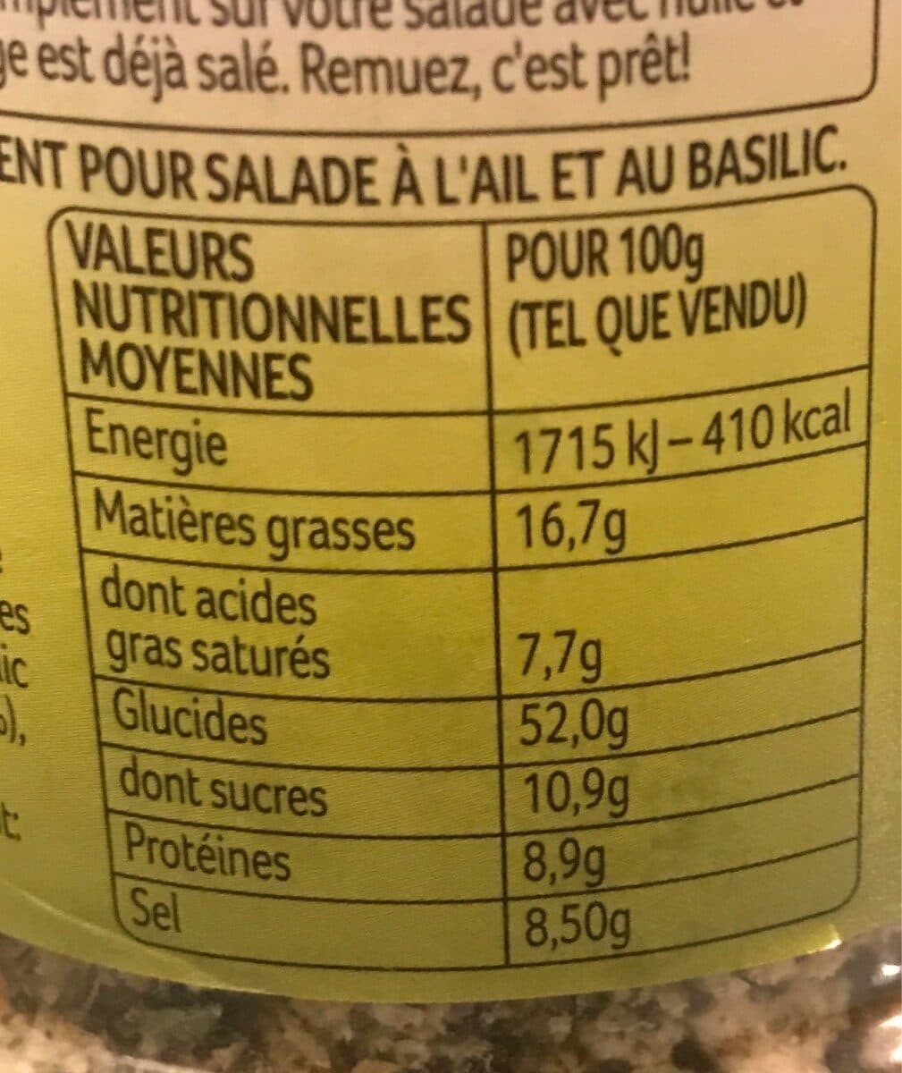 Ducros Quelle salade croustillante italienne assaisonnement packshot