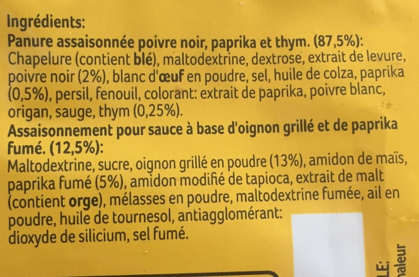 Ducros Cuisson Croustillante nuggets texane + sauce barbecue packshot