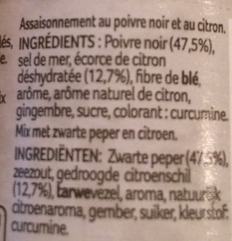 Ducros Poivre au citron packshot