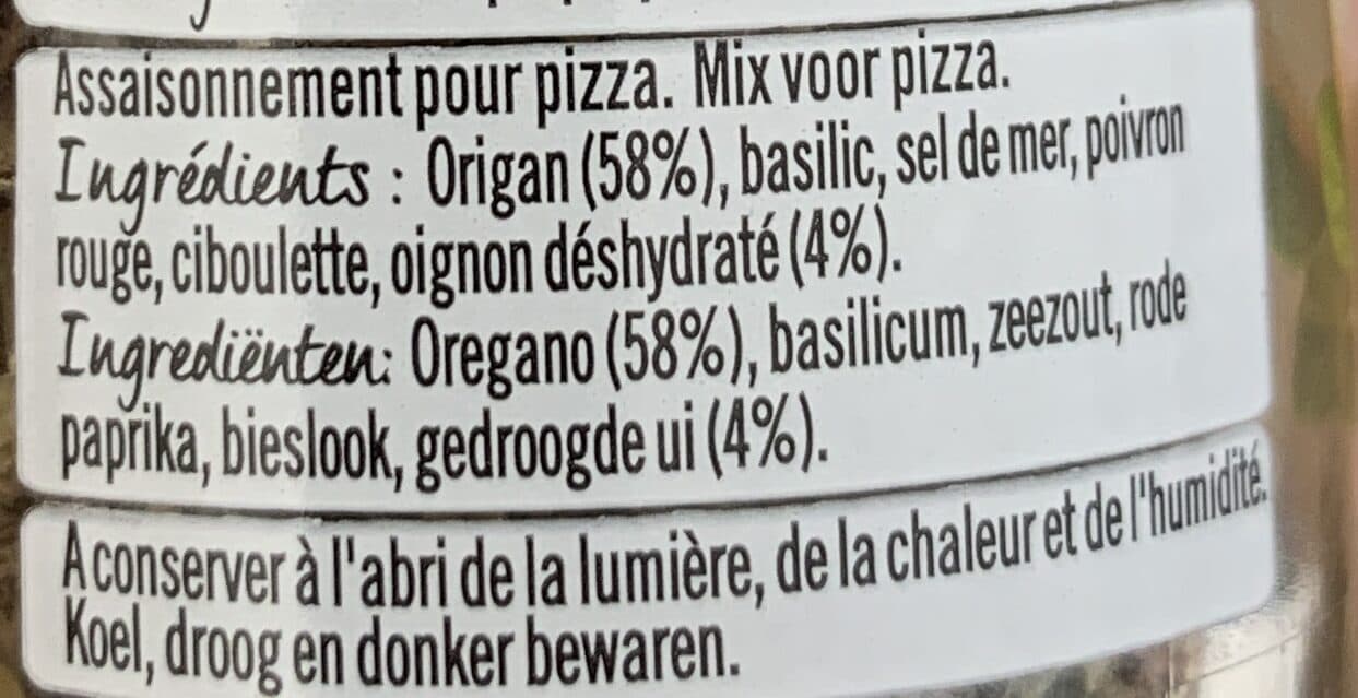 Ducros Duc mélange malin pour pizza packshot