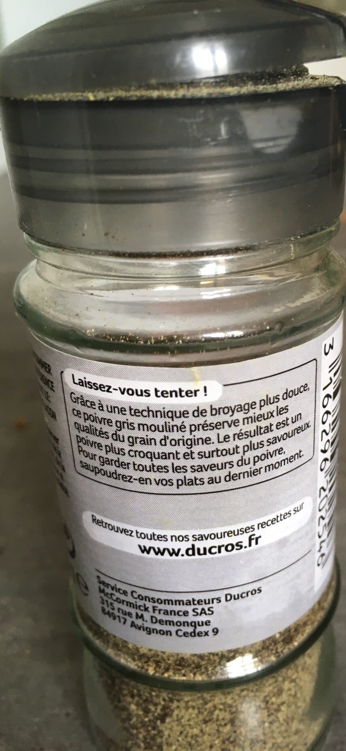 Ducros Poivre gris packshot