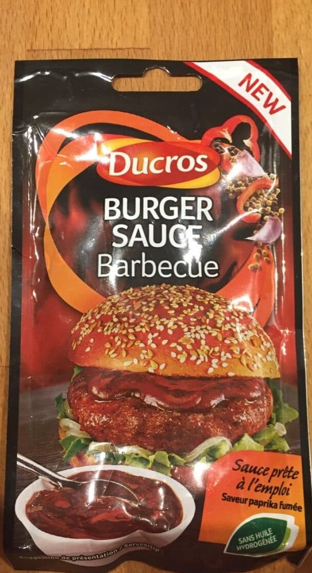 Ducros Burger sauce barbecue packshot