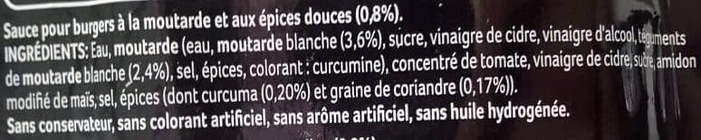 Ducros Burger sauce sweet mustard packshot