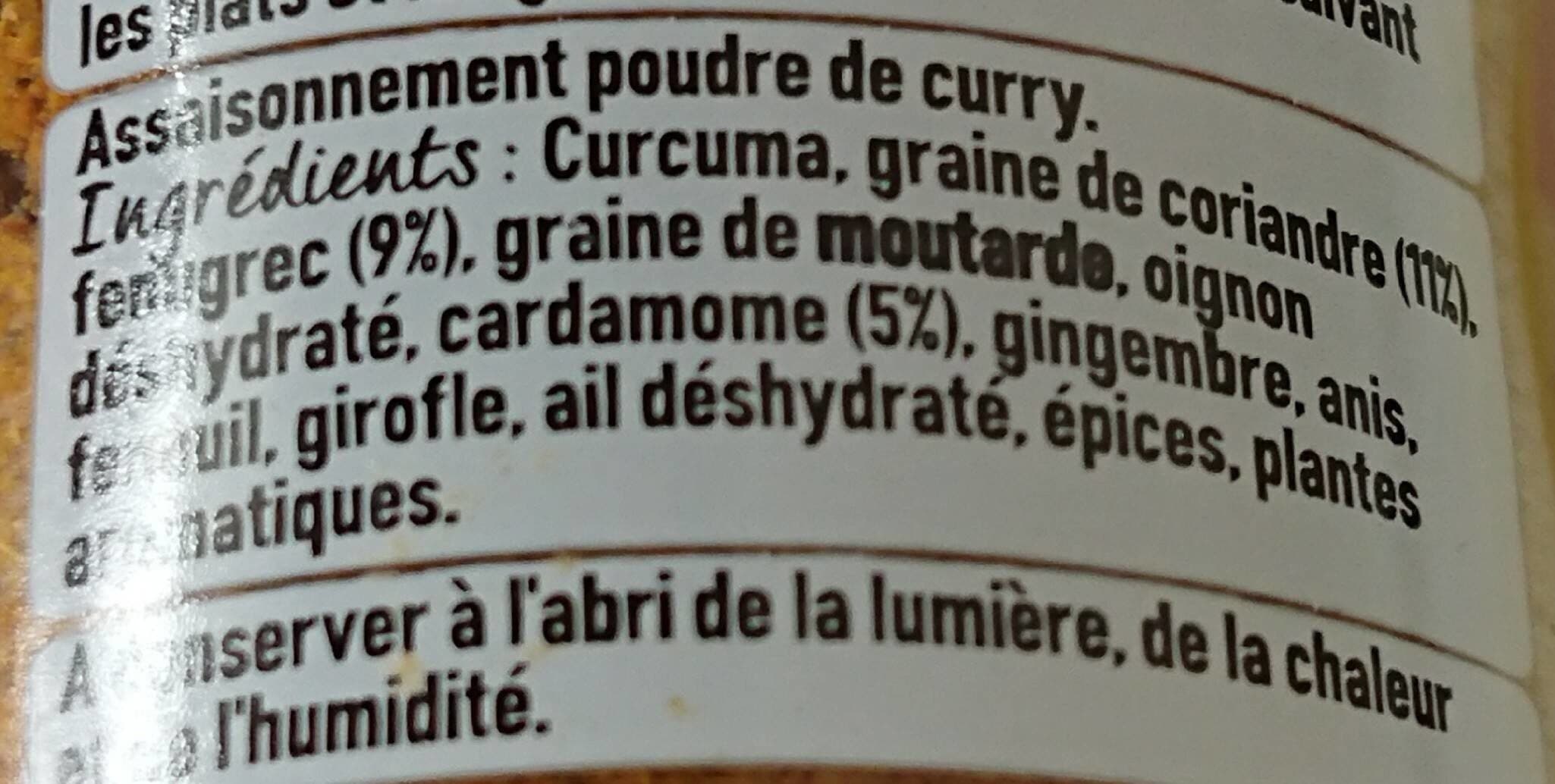 Ducros Curry poudre, doux packshot