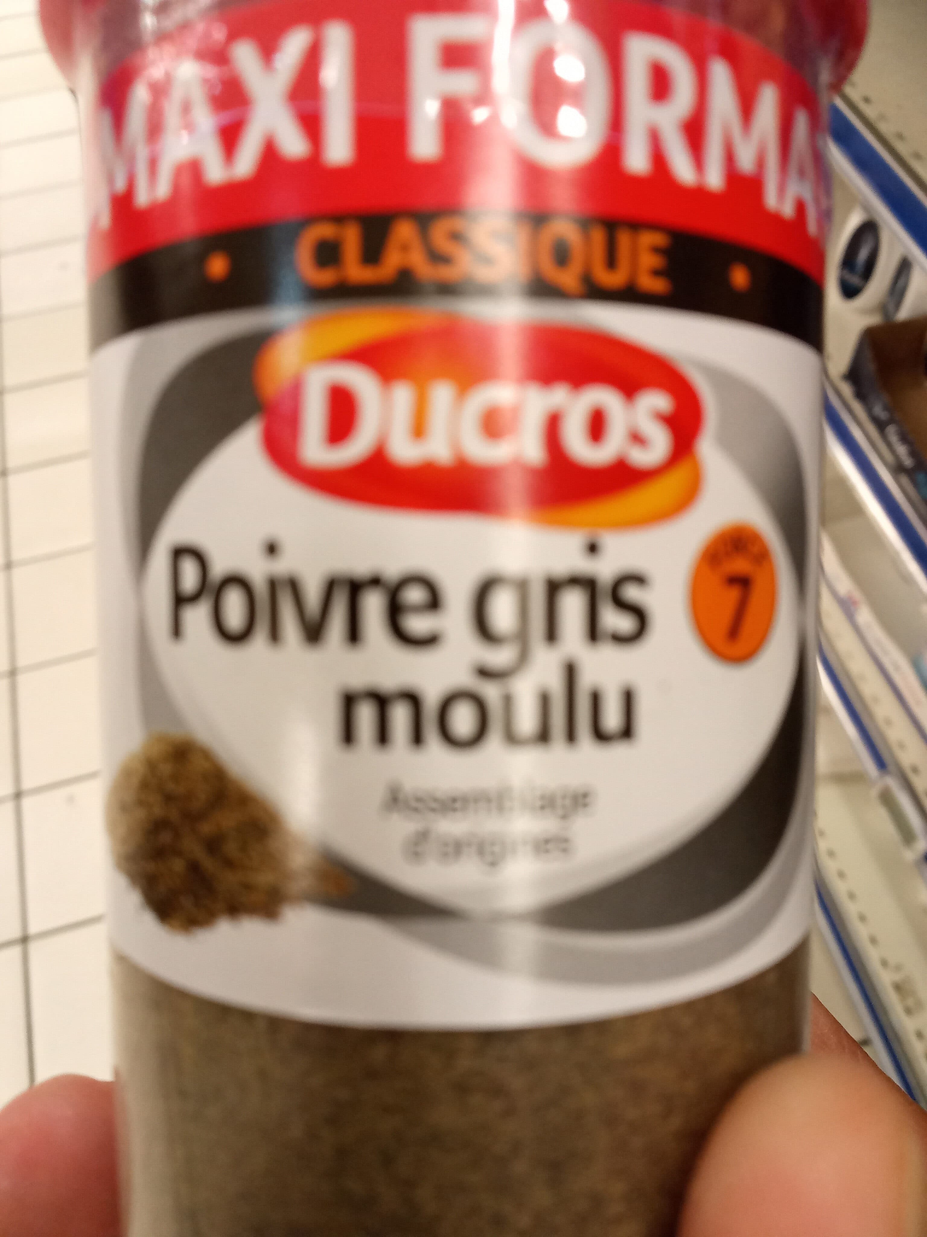 Ducros Poivre gris moulu packshot