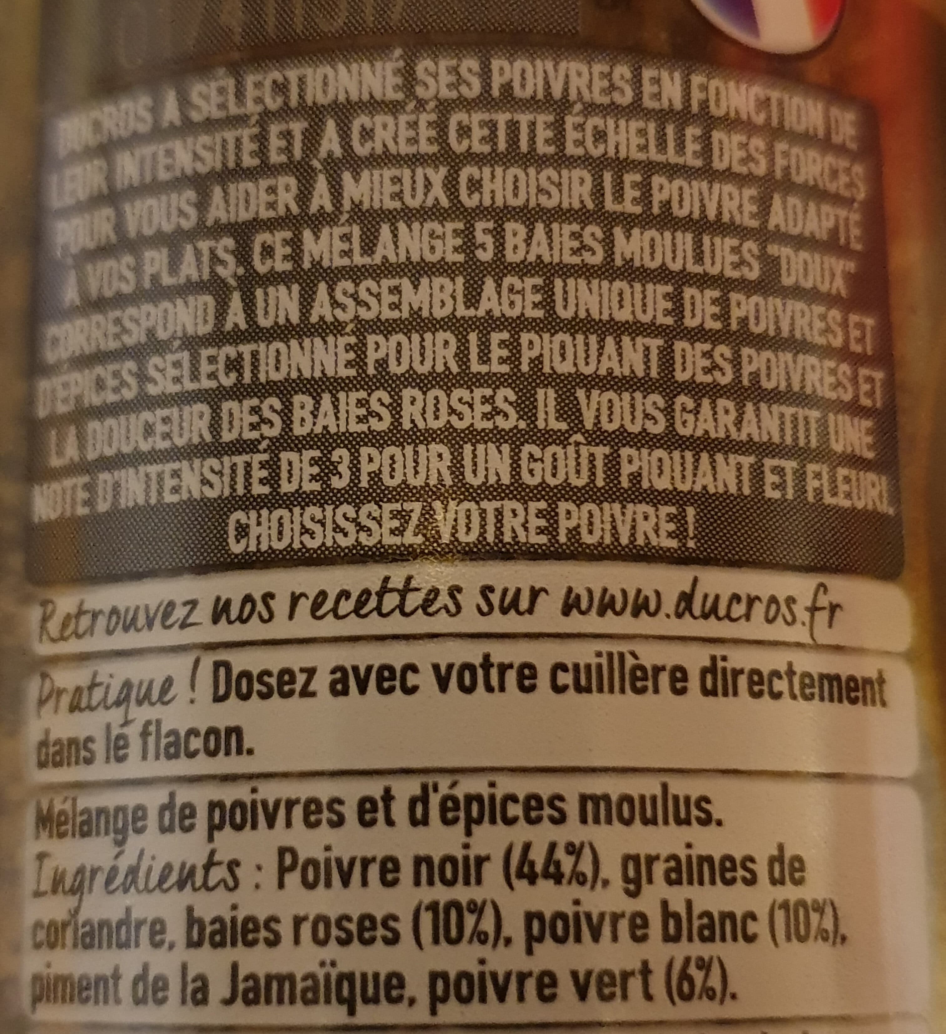 Ducros 5 Baies moulues packshot