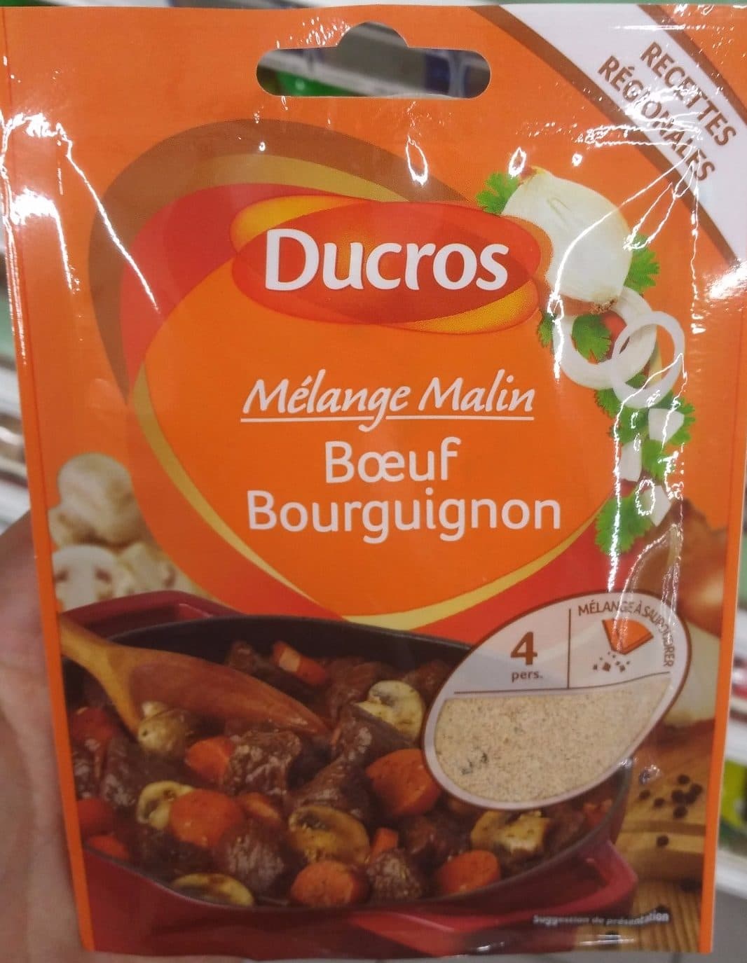 Ducros Mélange Malin Bœuf Bourguignon packshot