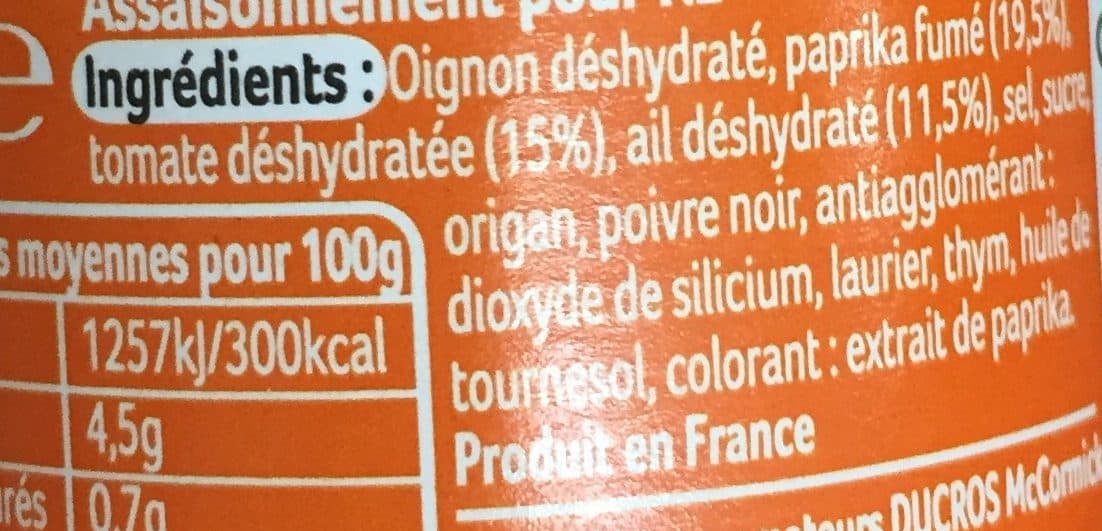 Ducros Melange malin Riz packshot