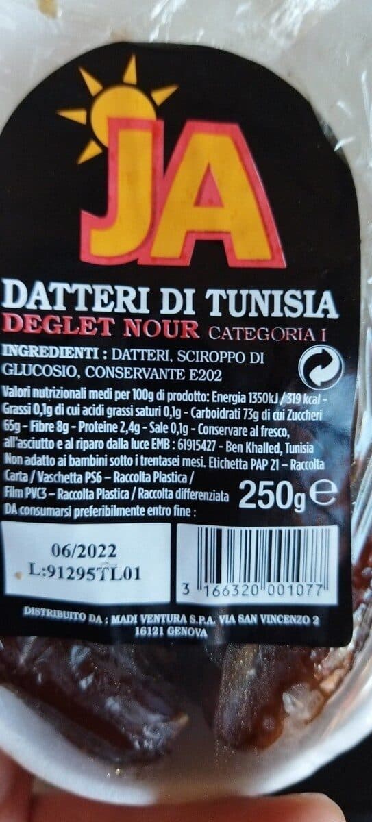 Open Food Facts Datteri packshot