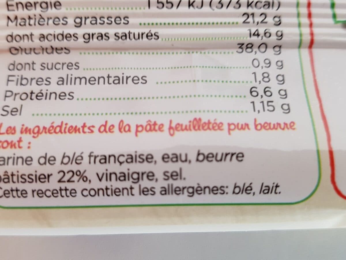 Marie Pate Feuilletee Pur Beurre packshot