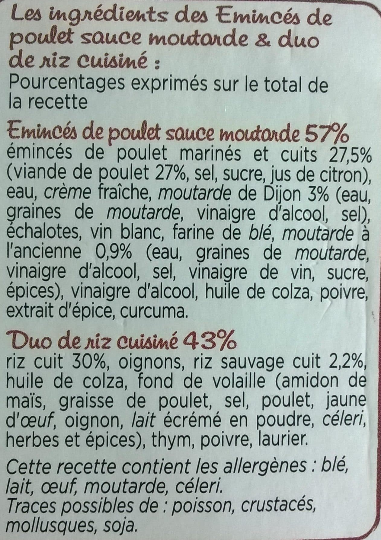 Marie Poulet Sauce Moutarde, Riz Cuisiné packshot