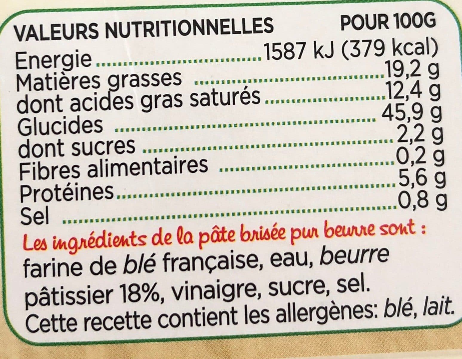 Marie Pâte Brisée Pur Beurre Marie, packshot