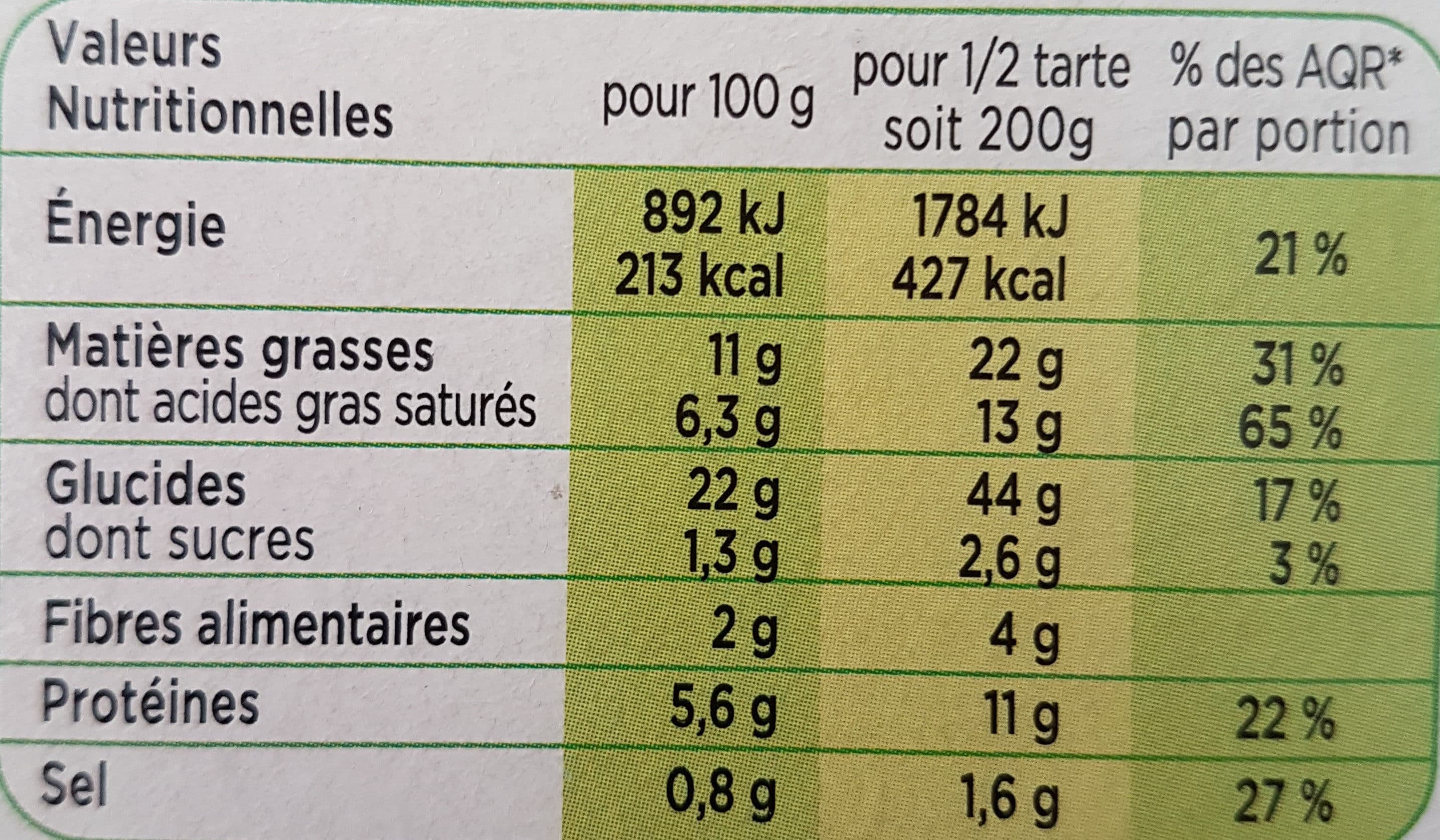Marie Tarte aux Poireaux, Emmental et crème Fraiche packshot