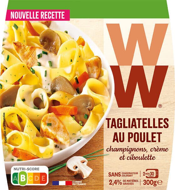 WW Tagliatelles au Poulet 🐔, Champignons🍄Crème packshot