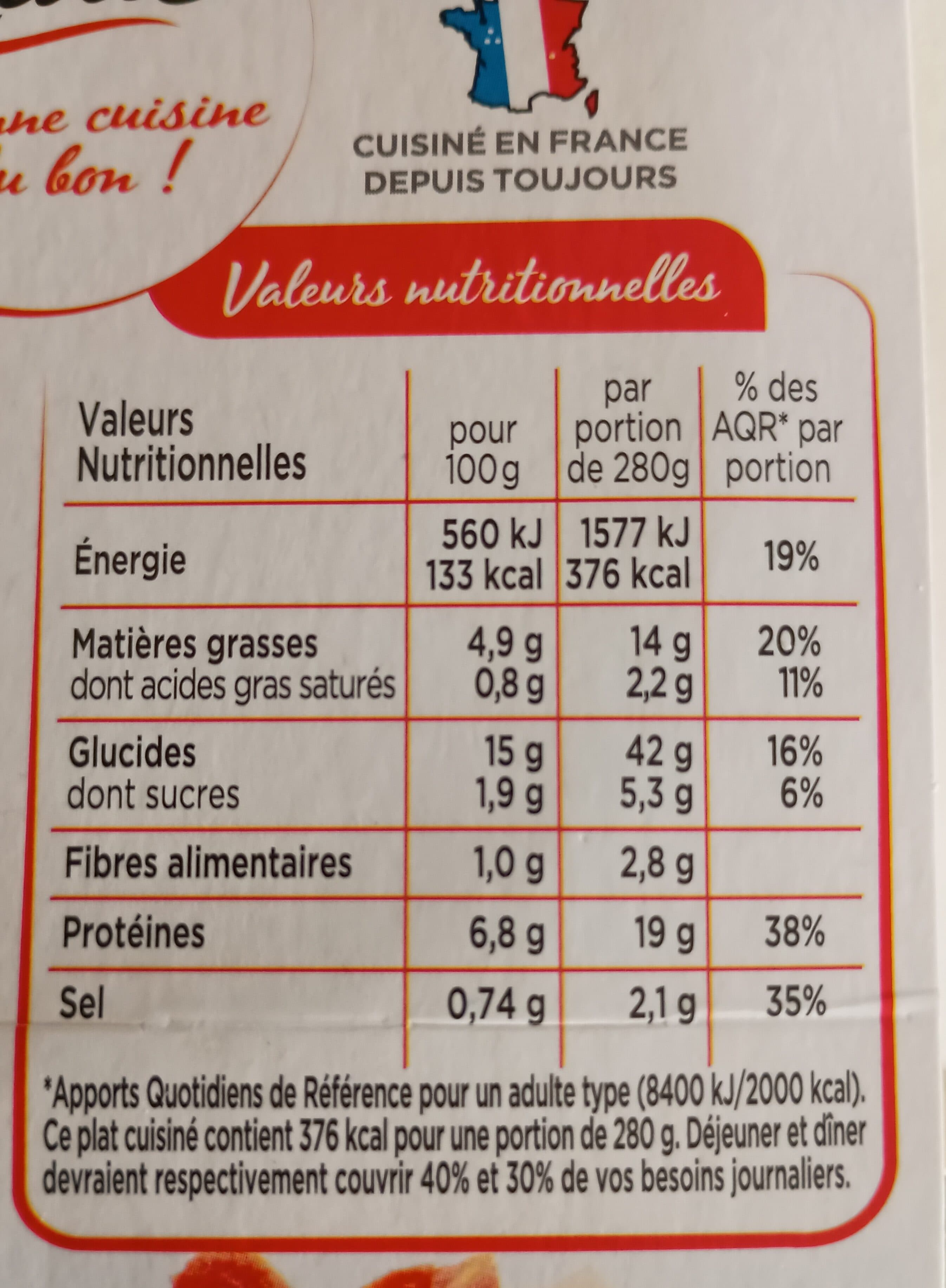 Marie Petites gambas compotée de tomates Tagliatelles au pesto packshot