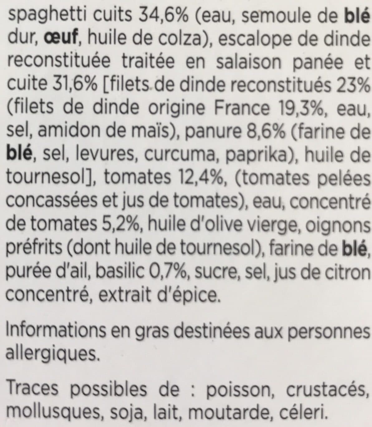 Marie Escalope Milanaise, Dinde 100% filet packshot