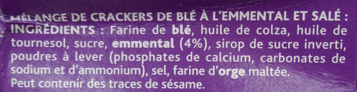 Bénénuts Apéro Cracks Mix Salé + Emmental packshot