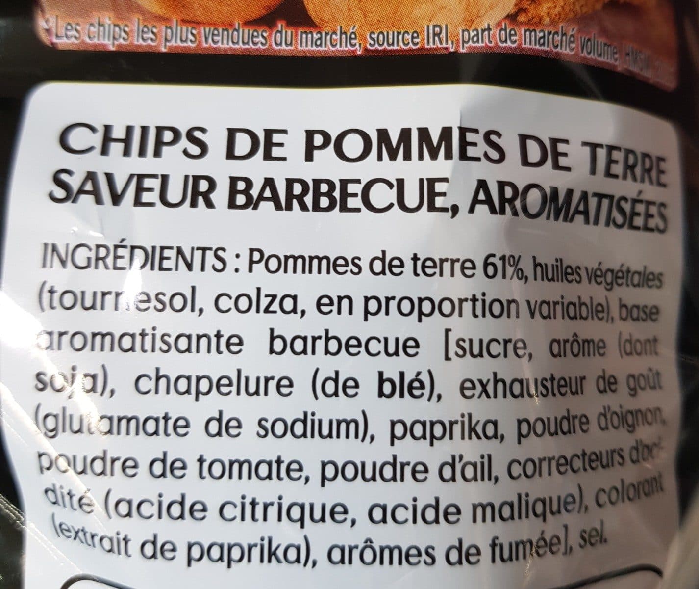 Open Food Facts Lays saveur barbecue packshot