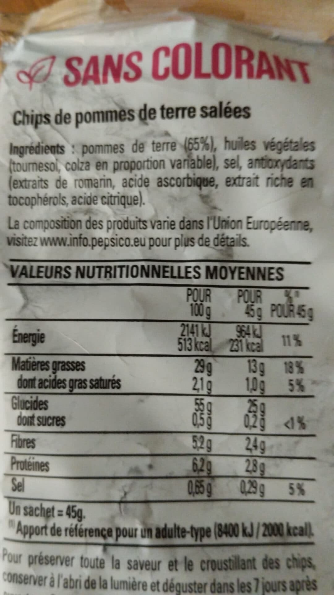 Lay's Laus nature packshot