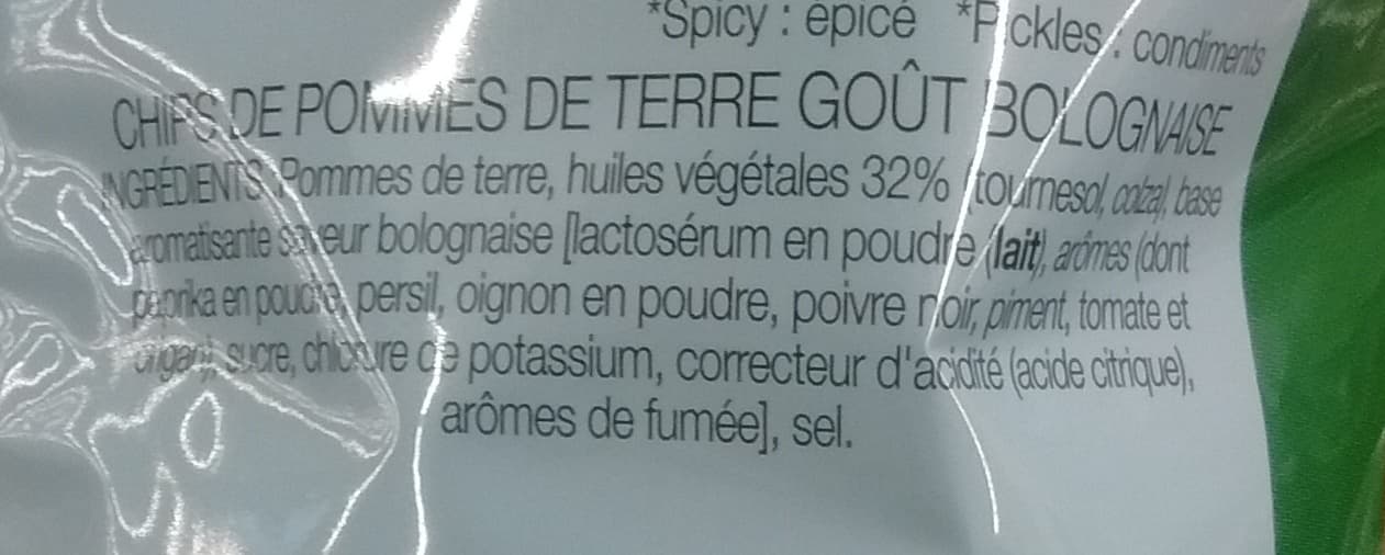 Lay's Chips de pommes de terre goût Bolognaise packshot