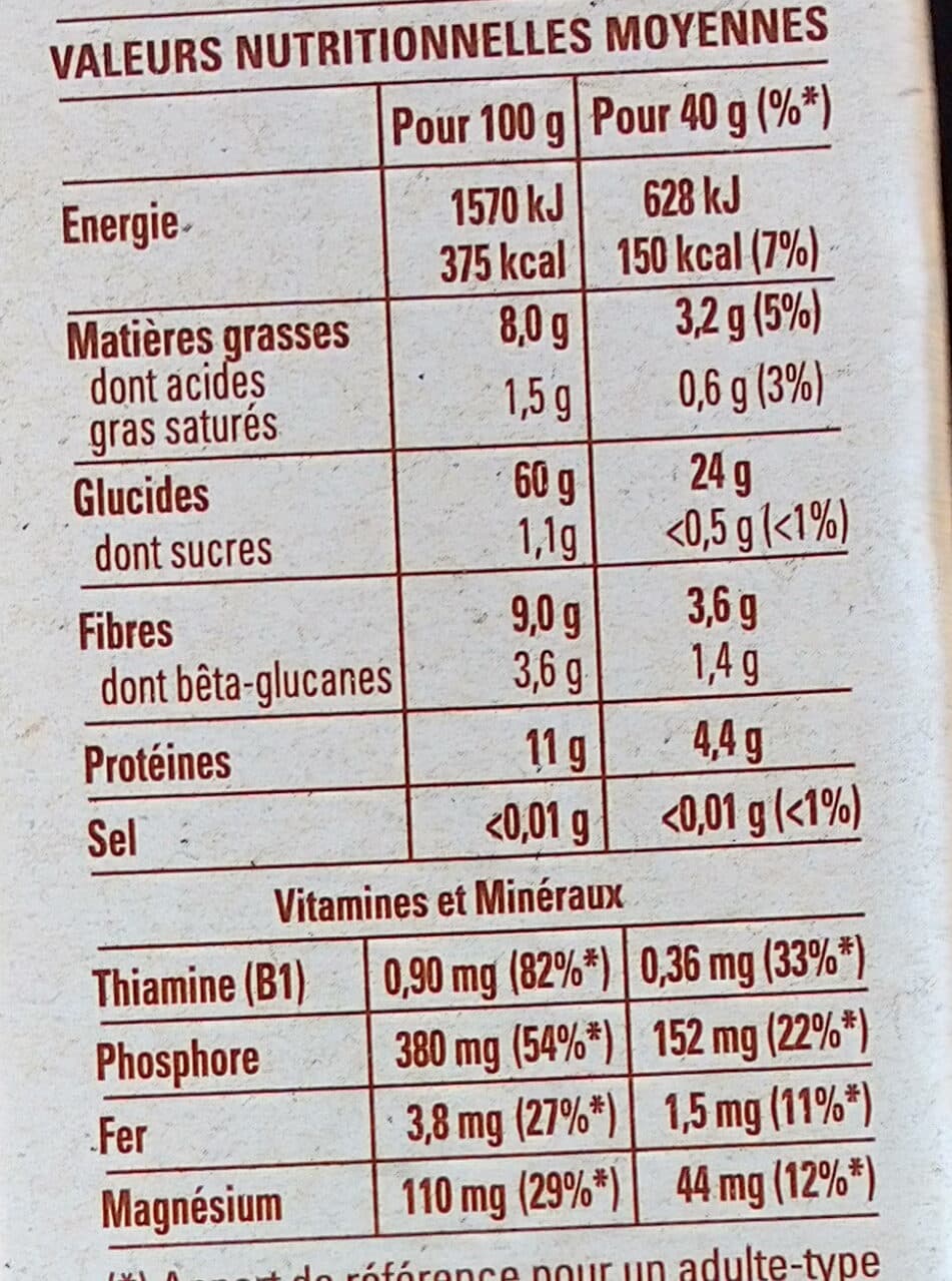 Quaker Quaker Oats - Flocons d’avoine complète packshot