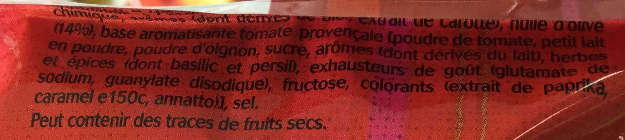 Bénénuts P'tits Toasts goût Tomate Provençale packshot