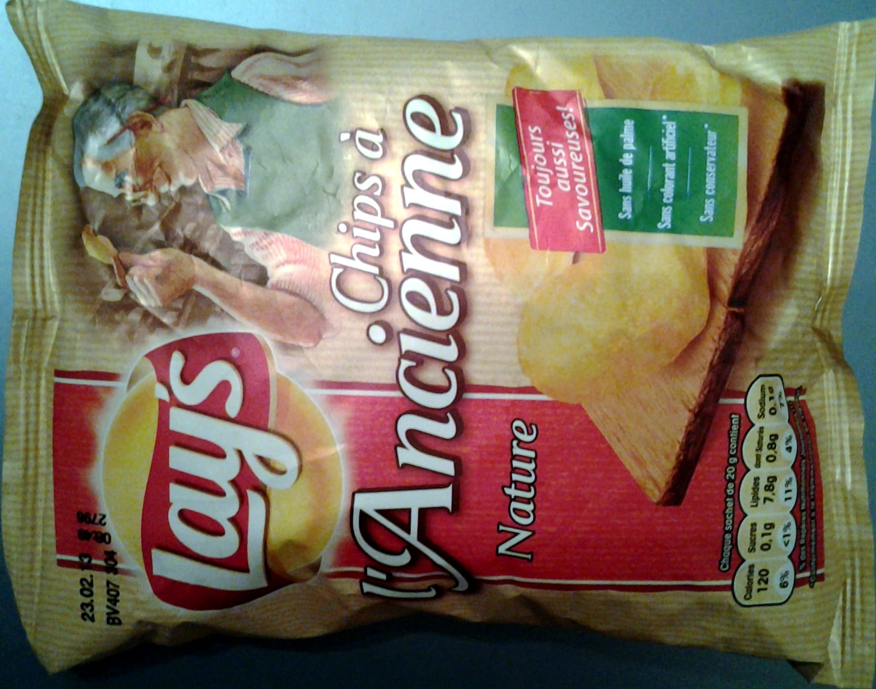 Lay's Chips à l'ancienne nature packshot