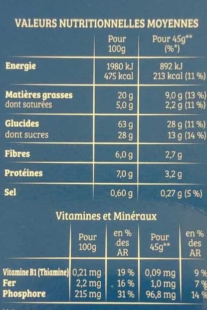 Cruesli Cruesli chocolat au lait (format familial) packshot