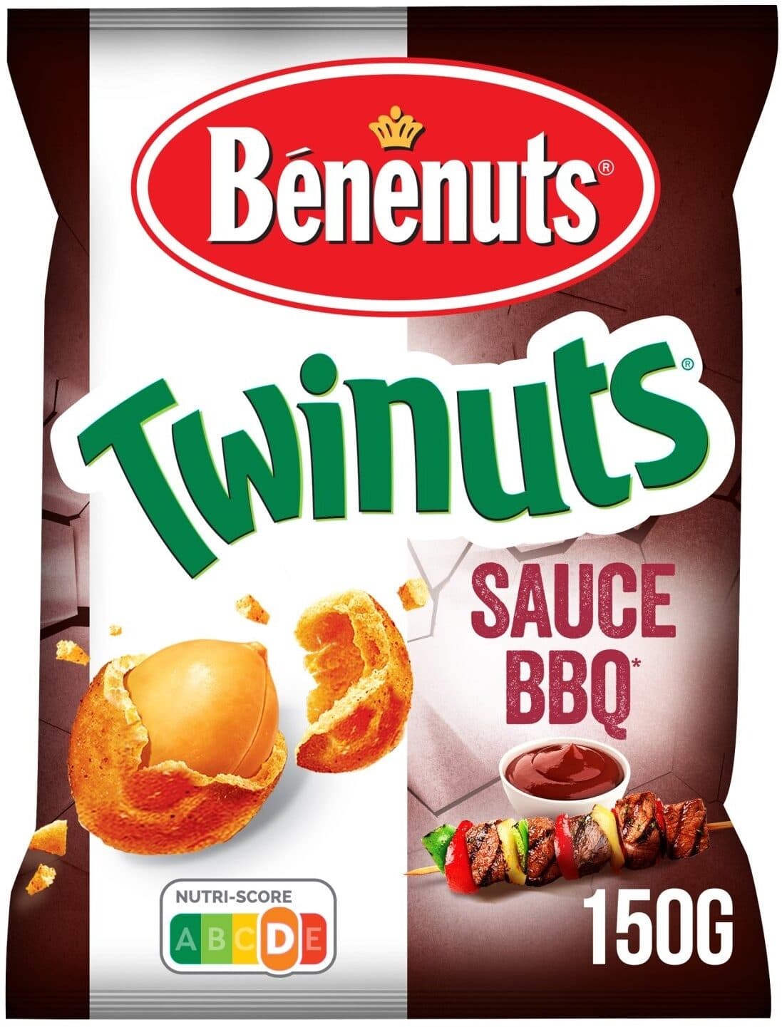 Bénenuts Bénénuts Twinuts saveur sauce BBQ packshot