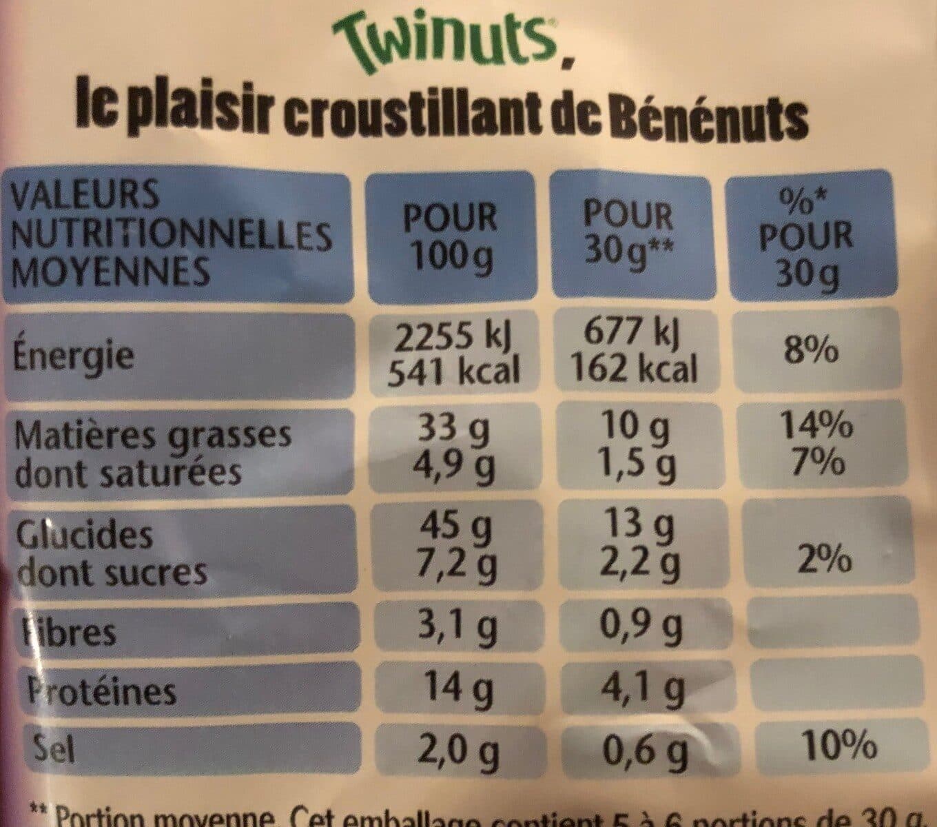 BENENUTS Bénénuts Twinuts saveur mexicaine 2 x 150 g +10% offert packshot