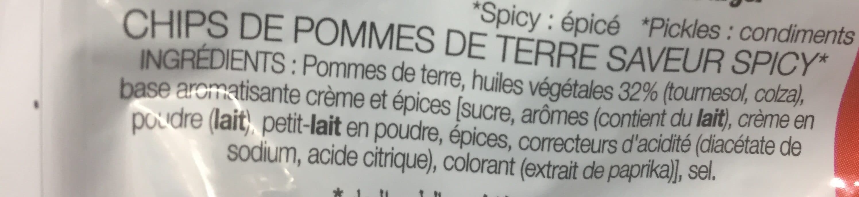 Lay’s Chips de pommes de terre saveur spicy packshot