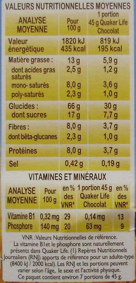 PepsiCo Life chocolat - Pépites & pétales croustillants à l'avoine packshot
